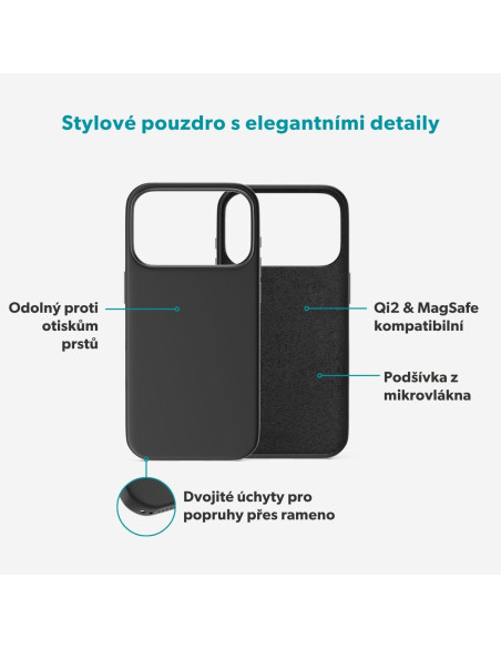 Epico Silicone Mag+ Case iPhone 17 Pro/18 Pro čierna