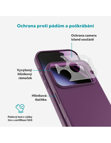 Epico Silicone Mag+ Case iPhone 17 Pro Max/18 Pro Max fialová