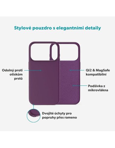 Epico Silicone Mag+ Case iPhone 17 Pro Max/18 Pro Max fialová