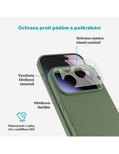 Epico Silicone Mag+ Case iPhone 17 Pro Max/18 Pro Max khaki
