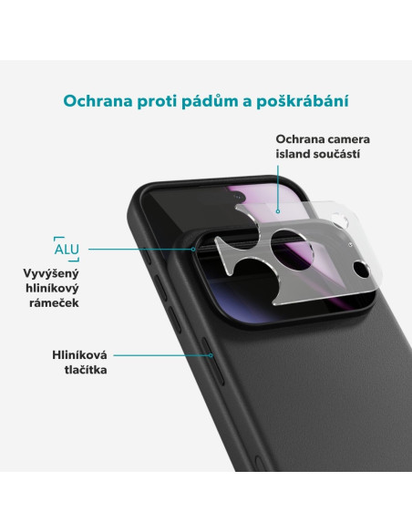 Epico Leather Mag+ Case iPhone 17 Pro/18 Pro čierna