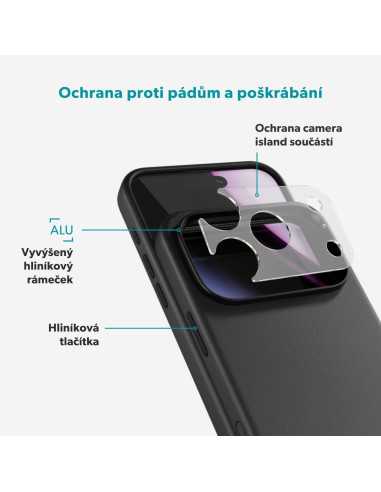 Epico Leather Mag+ Case iPhone 17 Pro Max/18 Pro Max čierna