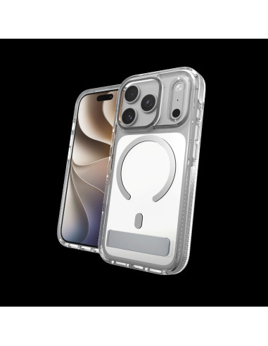 Case Santa Cruz Snap Kickstand Metallic with Camera Button Apple iPhone 18 Pro / 17 Pro - Silver