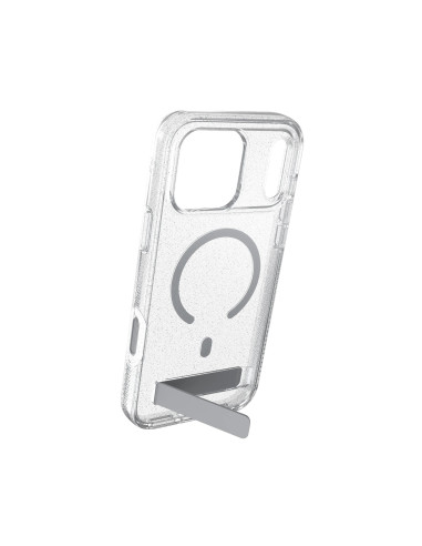 Case Milan Snap with Kickstand pre Apple iPhone 18 Pro Max / 17 Pro Max - Glitter Silver