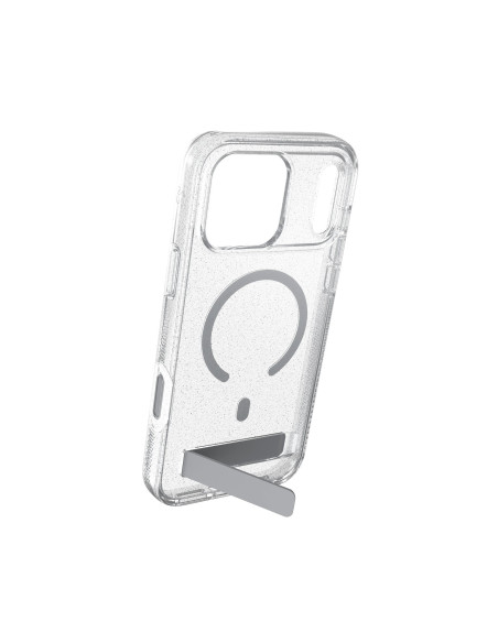 Case Milan Snap with Kickstand pre Apple iPhone 18 Pro Max / 17 Pro Max - Glitter Silver