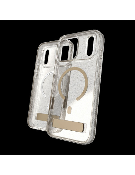 Case Milan Snap with Kickstand pre Apple iPhone 18 Pro Max / 17 Pro Max - Glitter Gold