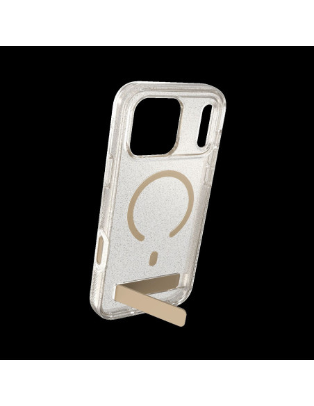 Case Milan Snap with Kickstand pre Apple iPhone 18 Pro Max / 17 Pro Max - Glitter Gold