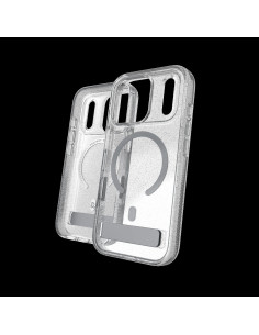 Case Milan Snap with Kickstand pre Apple iPhone 18 Pro / 17 Pro - Glitter Silver