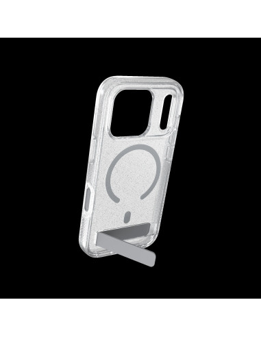 Case Milan Snap with Kickstand pre Apple iPhone 18 Pro / 17 Pro - Glitter Silver