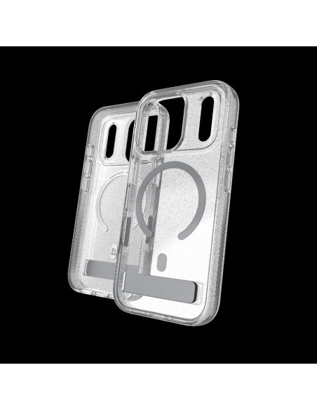 Case Milan Snap with Kickstand pre Apple iPhone 18 Pro / 17 Pro - Glitter Silver