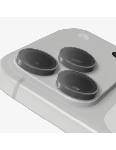 Glass Elite Anti-Reflective Camera Rings pre Apple iPhone 18 Pro Max / 18 Pro - Silver