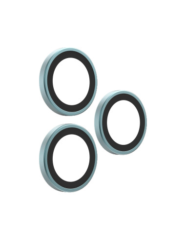 Glass Elite Anti-Reflective Camera Rings pre Apple iPhone 18 Pro Max / 18 Pro - Blue