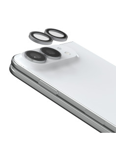 Glass Elite Anti-Reflective Camera Rings pre Apple iPhone Duo - Silver
