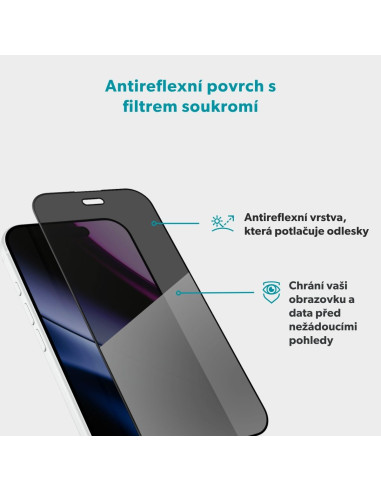 Epico Privacy AntiReflective Glass 3D iPhone 18 Pro Max