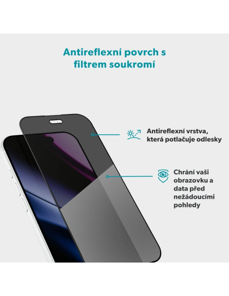 Epico Privacy AntiReflective Glass 3D iPhone 18 Pro