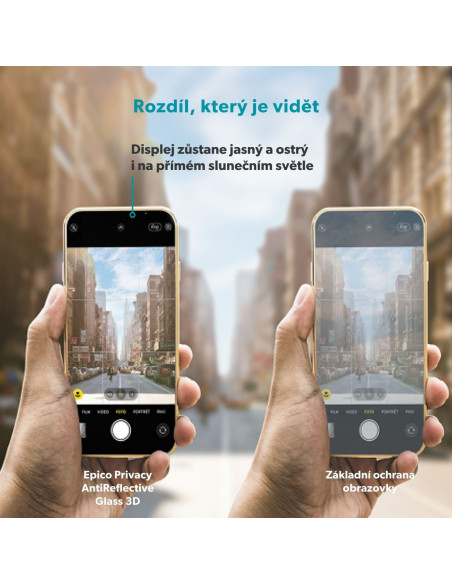Epico Privacy AntiReflective Glass 3D iPhone 18 Pro