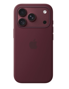 iPhone 18 Pre Silicone Case with MS - Burgundy