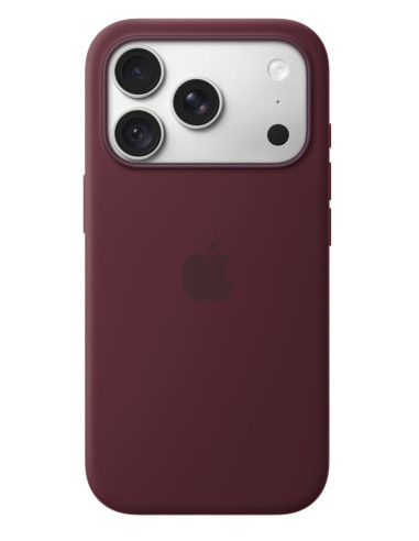 iPhone 18 Pre Silicone Case with MS - Burgundy