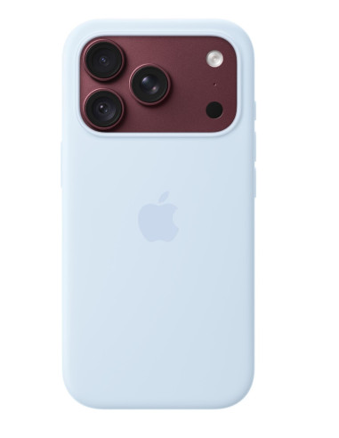 iPhone 18 Pre Silicone Case with MS - Crisp Blue
