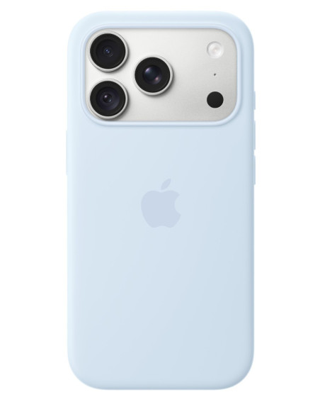 iPhone 18 Pre Silicone Case with MS - Crisp Blue