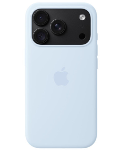 iPhone 18 Pre Silicone Case with MS - Crisp Blue