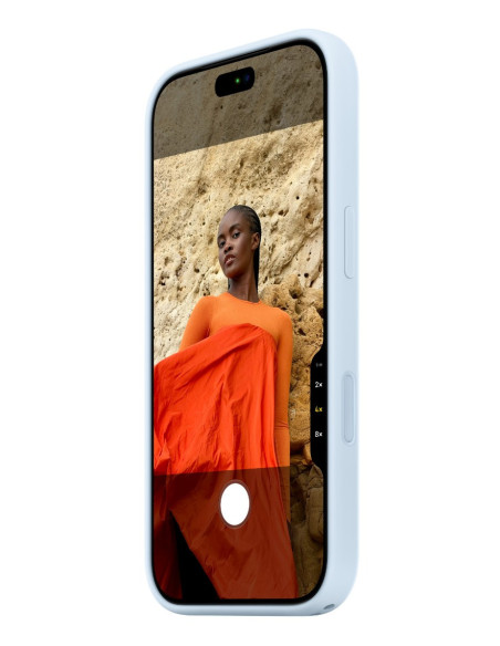 iPhone 18 Pre Silicone Case with MS - Crisp Blue