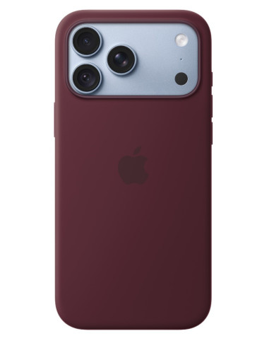iPhone 18 Pre Max Silicone Case with MS - Burgundy