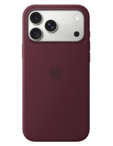 iPhone 18 Pre Max Silicone Case with MS - Burgundy