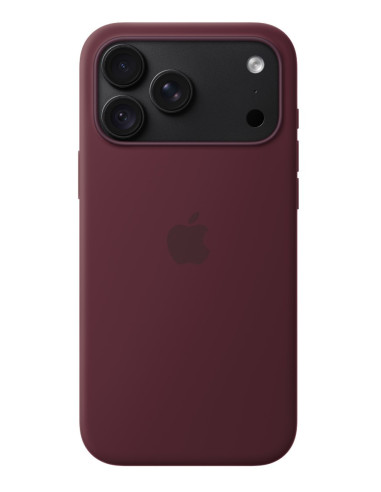 iPhone 18 Pre Max Silicone Case with MS - Burgundy