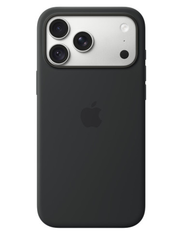iPhone 18 Pre Max Silicone Case with MS - Black