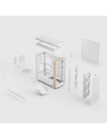 Fractal Design Summit Chalk White TG Clear Tint