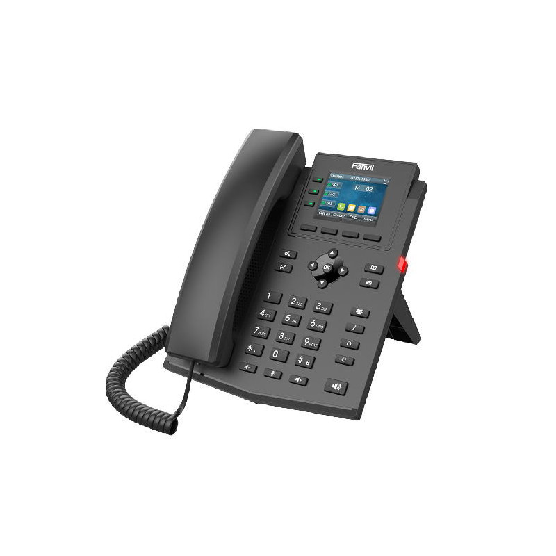 Fanvil X303G SIP telefón, 2,4" bar.disp., 4SIP, dual Gbit, PoE