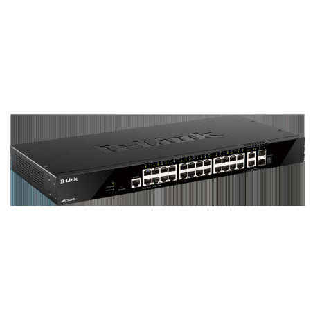 D-Link DGS-1520-28 24 portov GE + 2 10GE portov + 2 SFP+ Smart Managed Switch