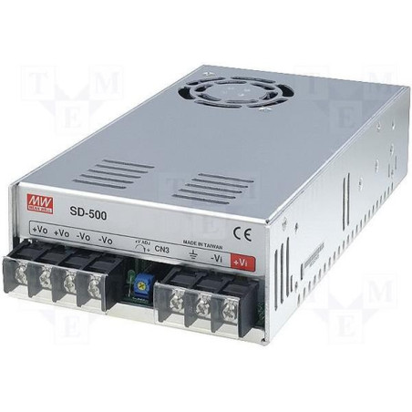 MEANWELL - SD-500L-48 - DC/DC menič napätia uzavretý 504W z 19-72V na 48V