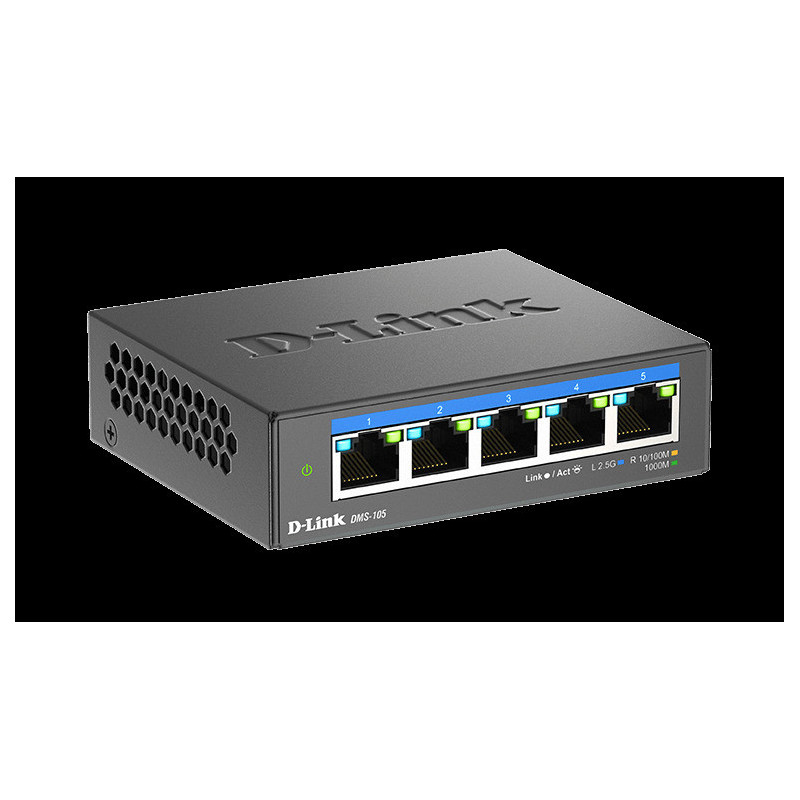 D-Link DMS-105/E 5-port 2.5G Multi-Gigabit QoS IGMP Snooping Switch