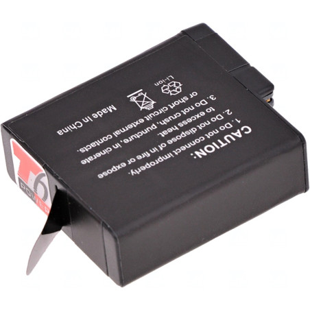 Batéria T6 Power GoPro Hero5, Hero6 Black, AHDBT-501, AABAT-001, 601-10197-000, 1250mAh, 4,8Wh