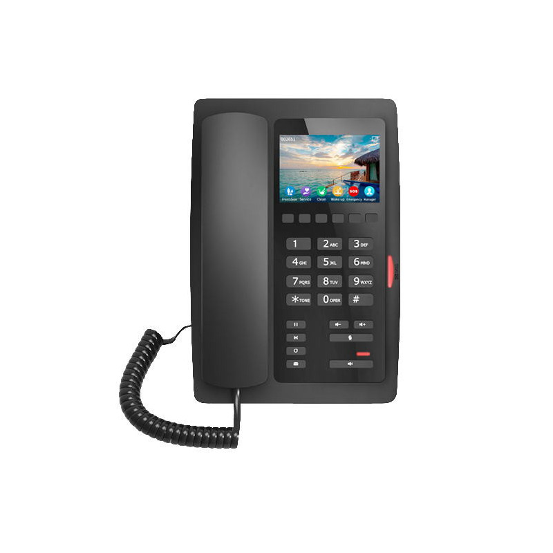 Fanvil H5W hotelový WiFi SIP telefón, 2SIP, 3,5" bar. displ., 6 progr. hr., USB, PoE