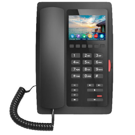 Fanvil H5W hotelový WiFi SIP telefón, 2SIP, 3,5" bar. displ., 6 progr. hr., USB, PoE