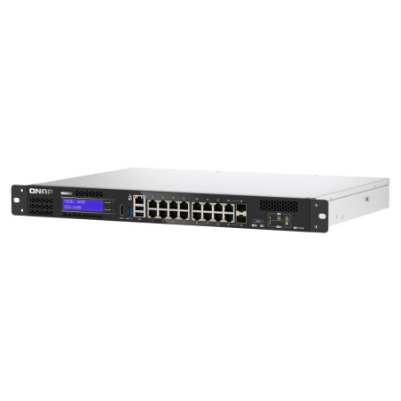 QNAP riadený switch QGD-1600-8G (16x GbE, 4core CPU, 8GB RAM, 2x 2,5" SATA, 2x PCIe, 1x HDMI, 3x USB)