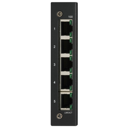 Tripplite Prepínač 5x zdroj Unmanaged Ethernet Switch, 10/100Mb/s, -40 ° ... 75 ° C, montáž DIN / doska