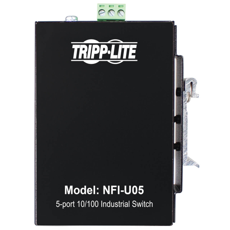 Tripplite Prepínač 5x zdroj Unmanaged Ethernet Switch, 10/100Mb/s, -40 ° ... 75 ° C, montáž DIN / doska