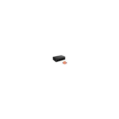 Tenda SG105M - 5x Gigabit Desktop Ethernet Mini Switch, 10/100/1000 Mb/s, 10Gb/s, fanless
