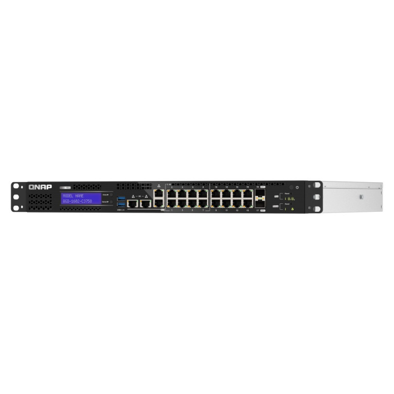 QNAP riadený hybridný switch QGD-1602-C3758-16G (8x GbE + 8x 2,5 GbE + 2x 10GbE SFP+, 16GB RAM)