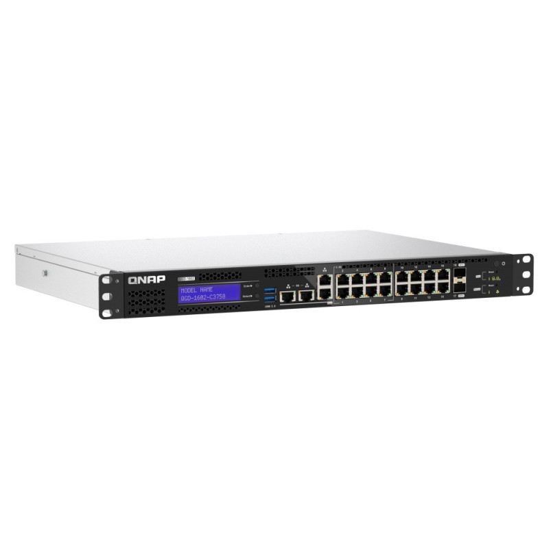 QNAP riadený hybridný switch QGD-1602-C3758-16G (8x GbE + 8x 2,5 GbE + 2x 10GbE SFP+, 16GB RAM)