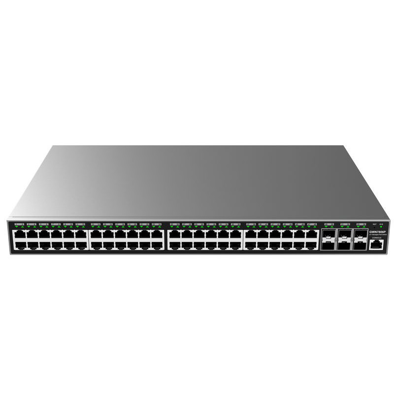 Grandstream GWN7806P Layer 2+ Managed Network PoE Switch, 48 portov / 6 SFP+