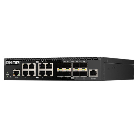 QNAP switch QSW-3216R-8S8T (8x 10G GbE porty + 8x 10G SFP+ porty, polovičná šírka)