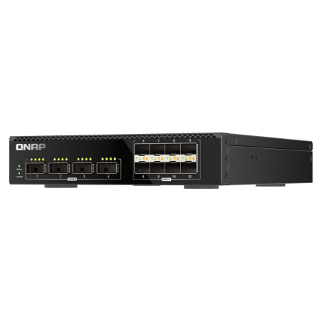 QNAP riadený switch QSW-M7308R-4X (4x 100GbE porty + 8x 25GbE porty, polovičná šírka)