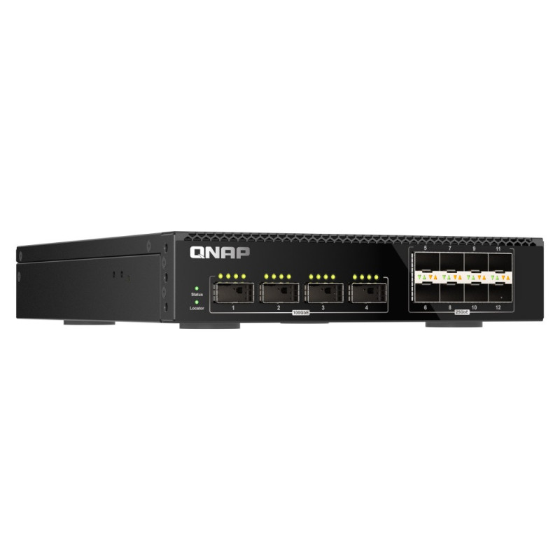 QNAP riadený switch QSW-M7308R-4X (4x 100GbE porty + 8x 25GbE porty, polovičná šírka)