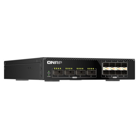 QNAP riadený switch QSW-M7308R-4X (4x 100GbE porty + 8x 25GbE porty, polovičná šírka)