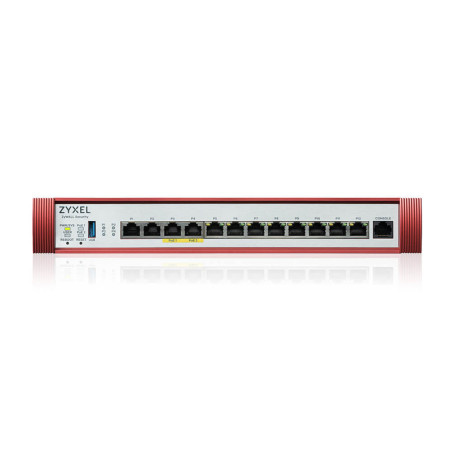 ZYXEL USG Flex 500H, 4*2.5Gig., 8*1G, USB, PoE, 1 dev.